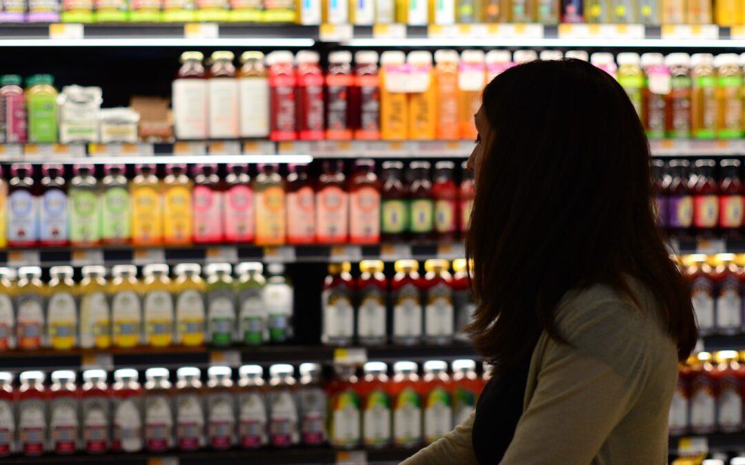 woman grocery shopping