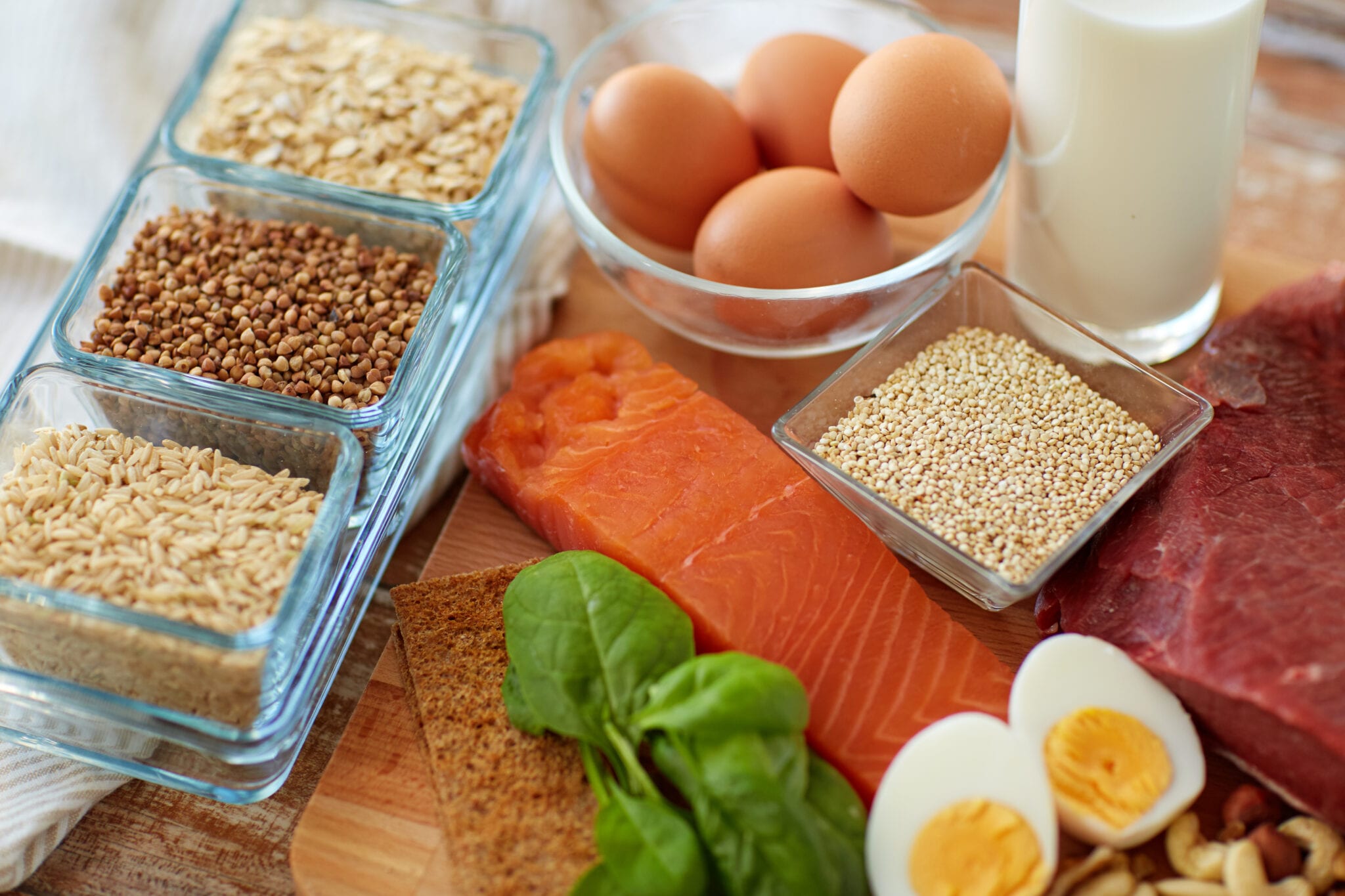 natural protein food on table