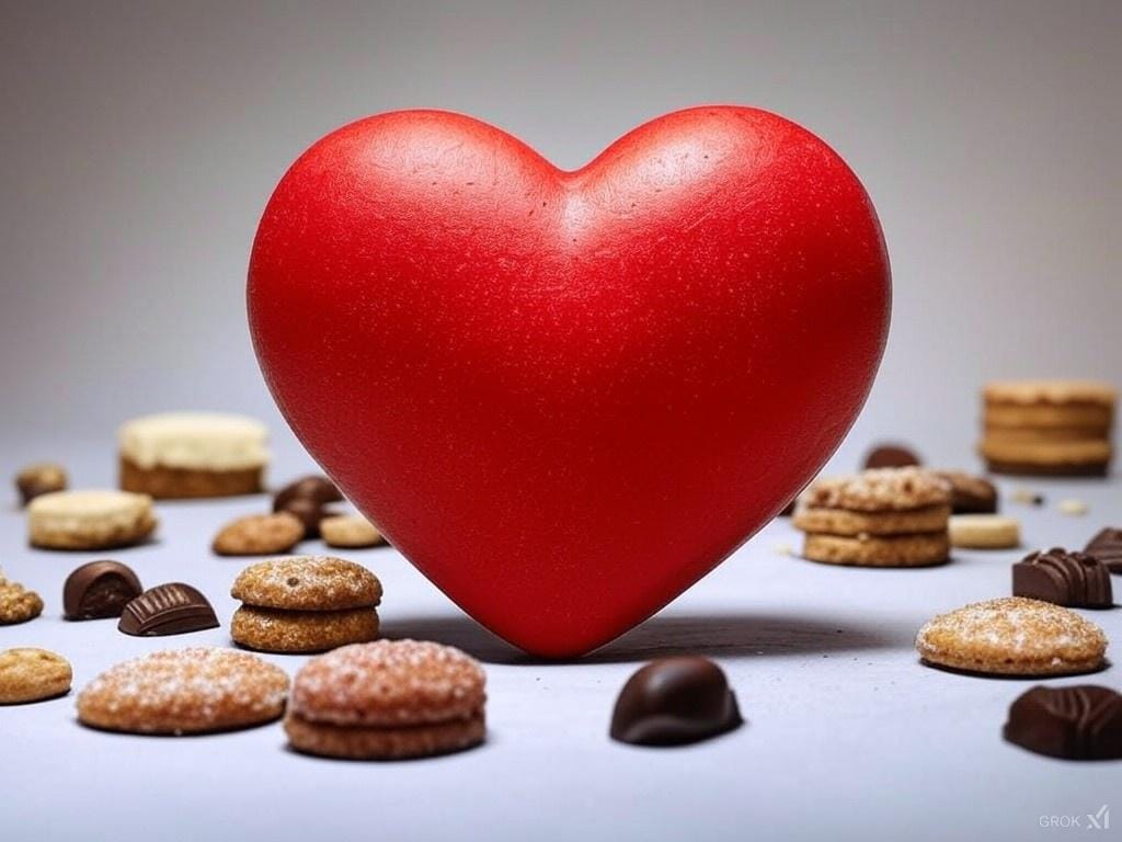 heart and cookies
