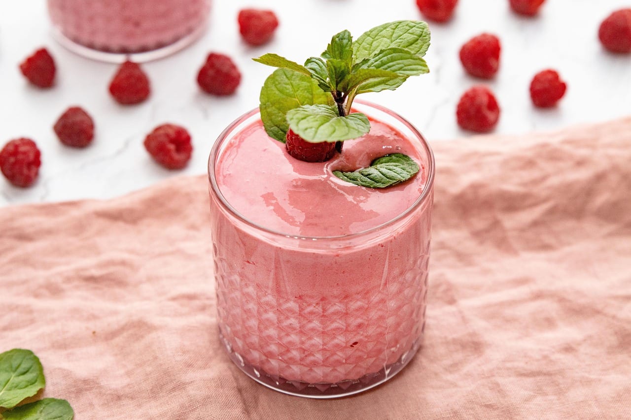 pink berry smoothie