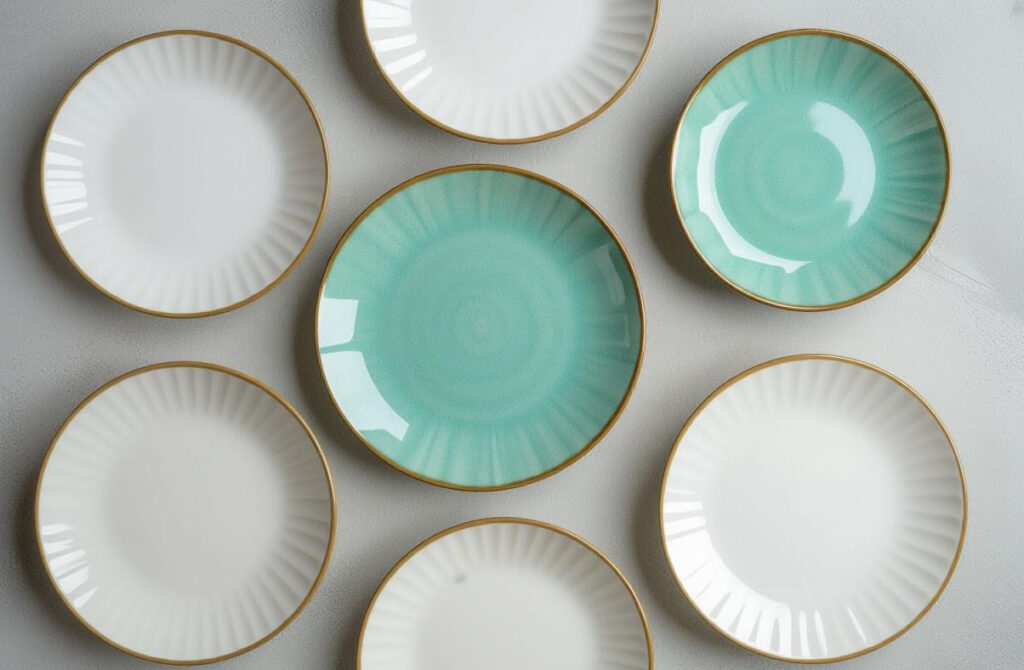 multiple small plates for multiple small meals a day