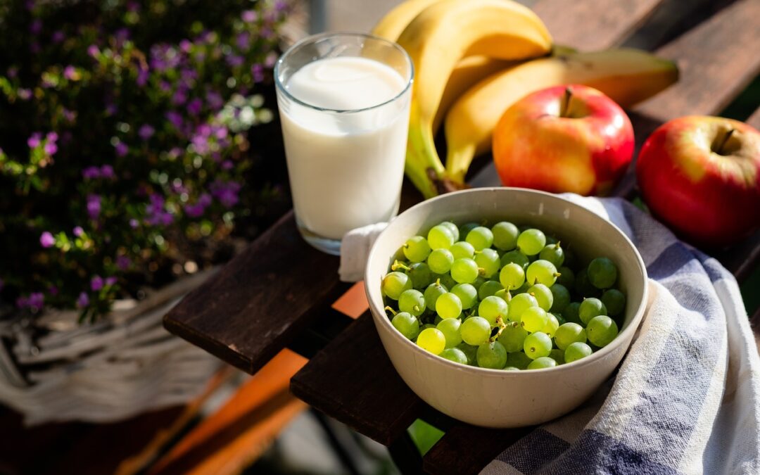 healthy foods on table
