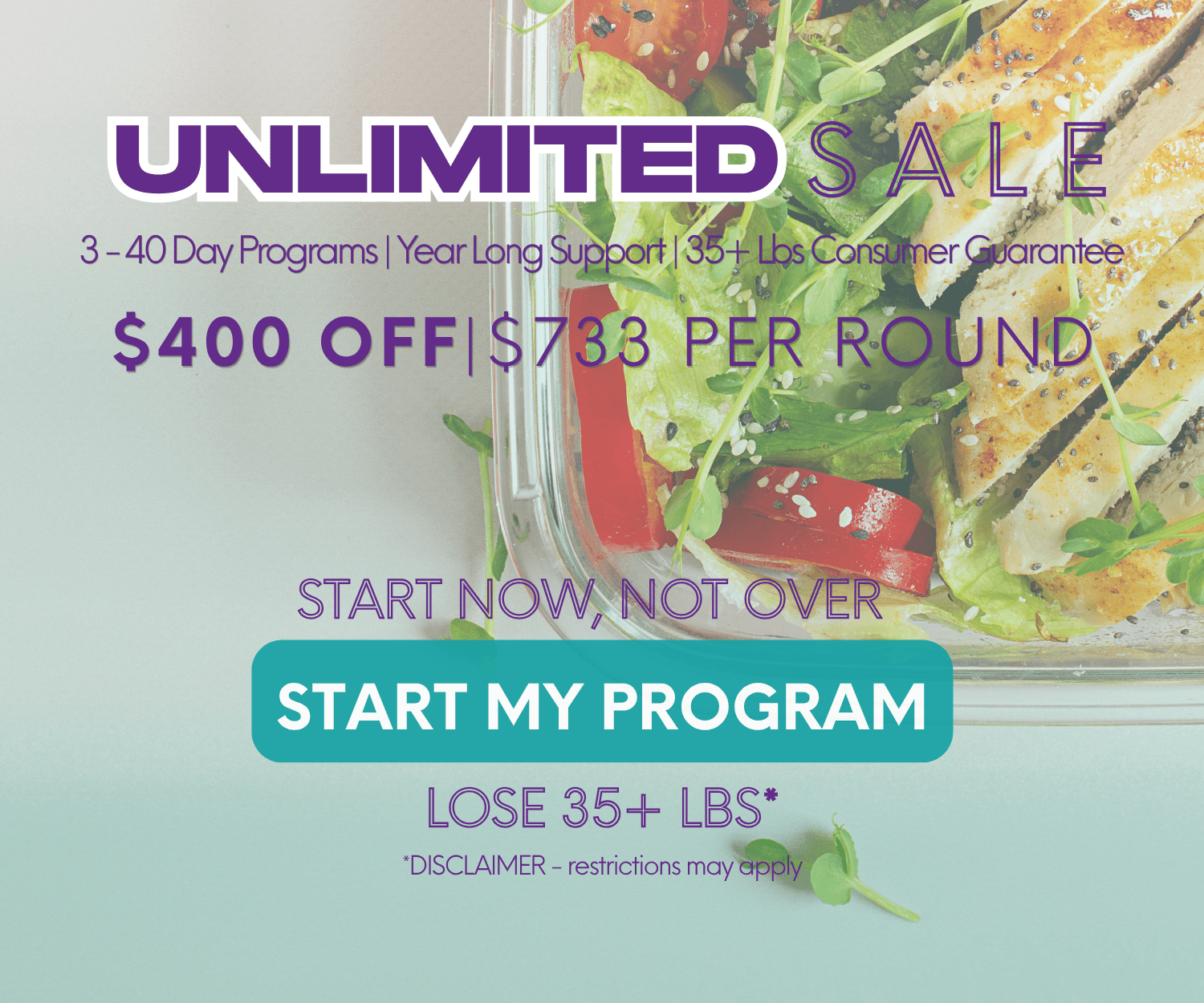 wld get ready for summer sale mobile banner lose 20 pounds for summer